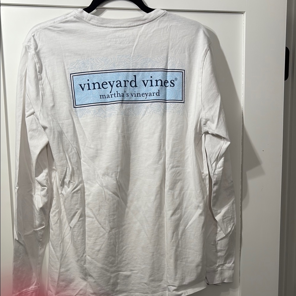 Vineyard Vines White Long Sleeve Shirt unisex youth S
